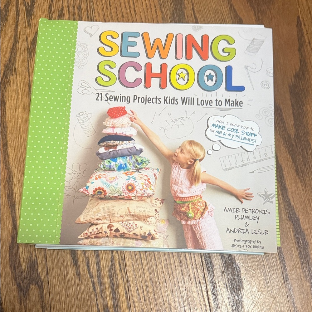 Sewing School Kids Sewing Book - Green Cover